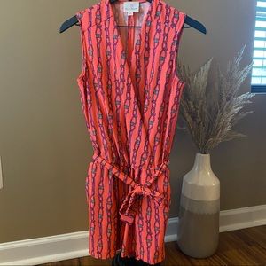 Julie Brown NYC Hot Pink Sleeveless Romper Size Small